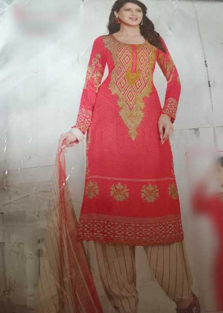Unstitched Stylish Women's Kurti Set