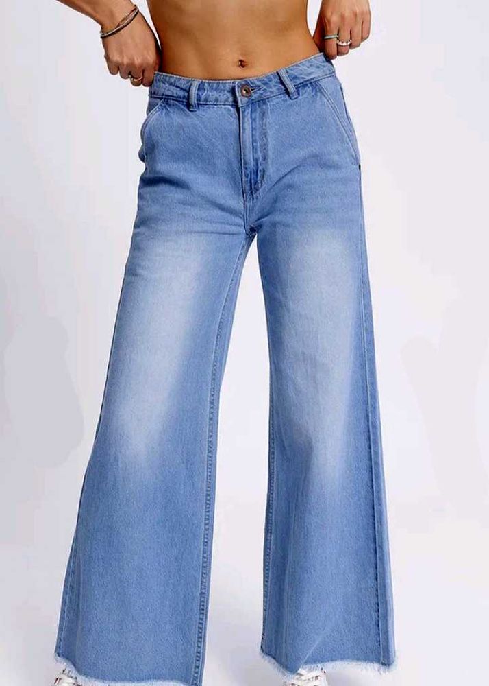High Waist Blue Denim Jeans