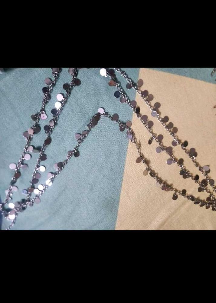 Sparkling Layered Chain kamarband
