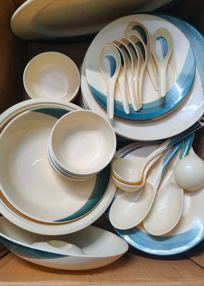 Brand New Premium Melamine Full Dinner Set – 41 Pc