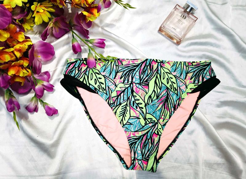 🇳🇿💫🎀Vibrant Tropical Print Bikini Bottoms