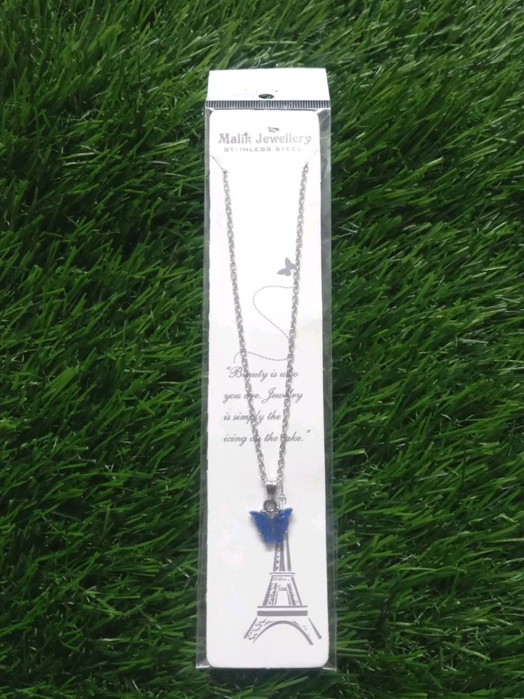 Butterfly Necklace 💙 (Blue) || Trending Pendents