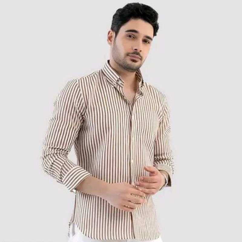 Men's Striped Casual Shirt