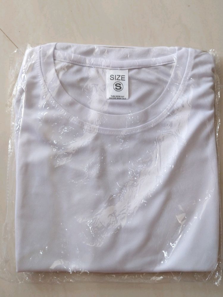 Men's Tshirt White Color Half Hand..