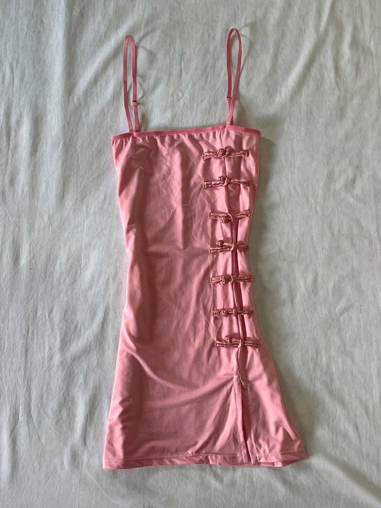 Vintage Pink Micro Mini Dress