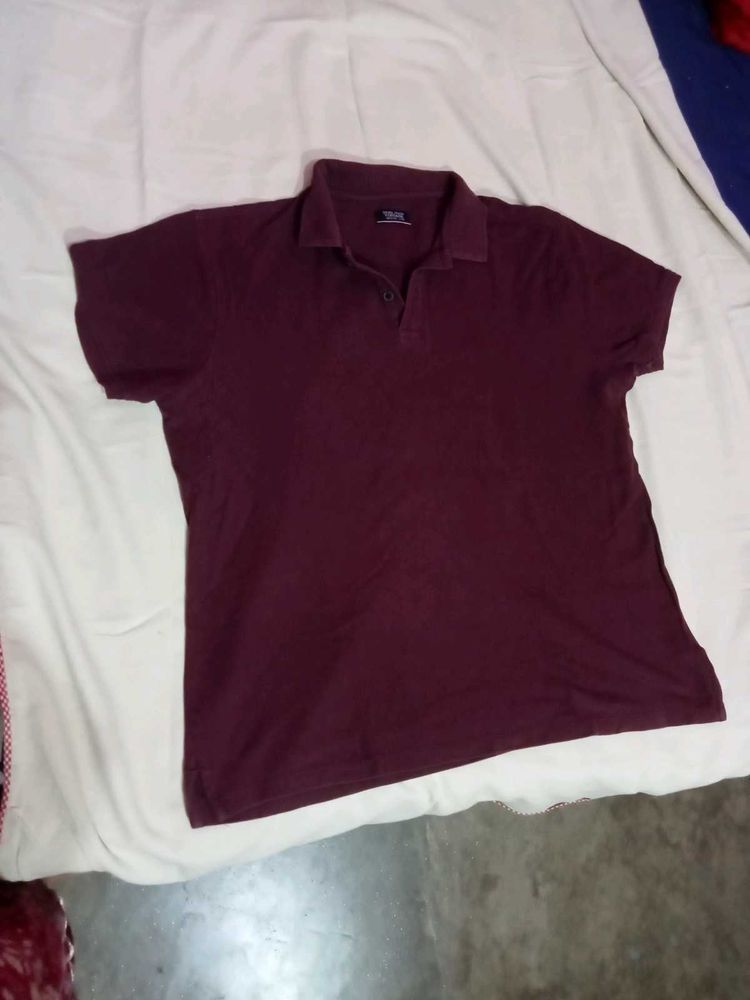 Maroon Polo T-Shirt