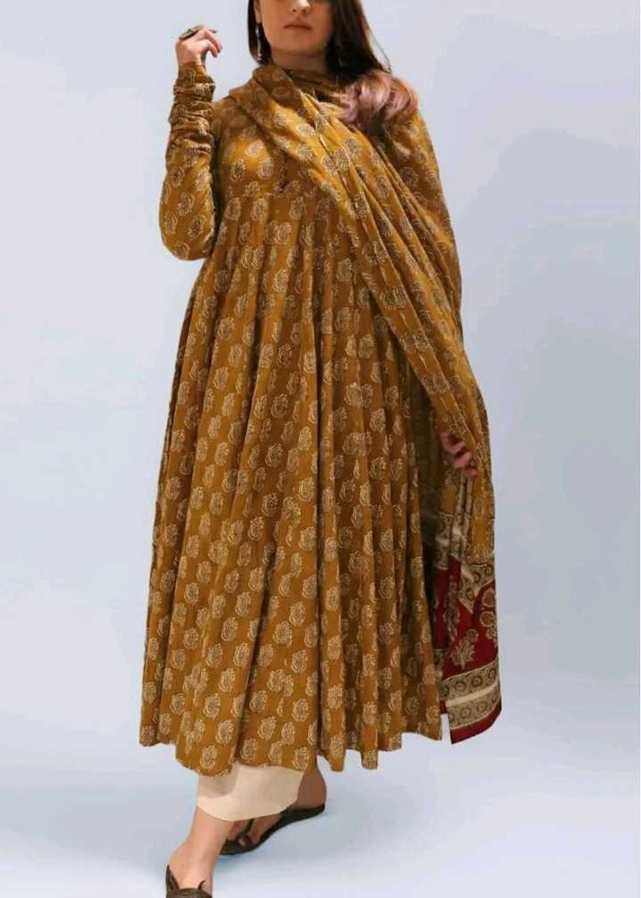 Designer Anarkali Kurta Set with Dupatta