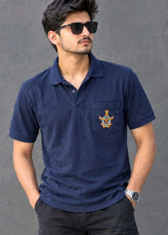 Men's Navy Blue Polo T-Shirt