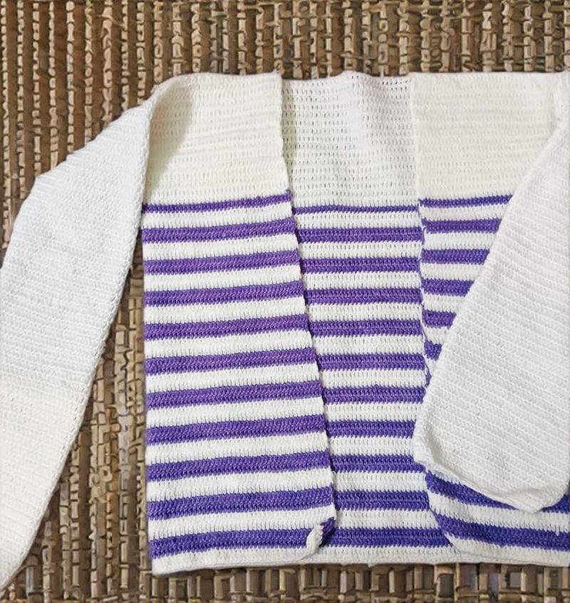 Striped Crochet Cardigan