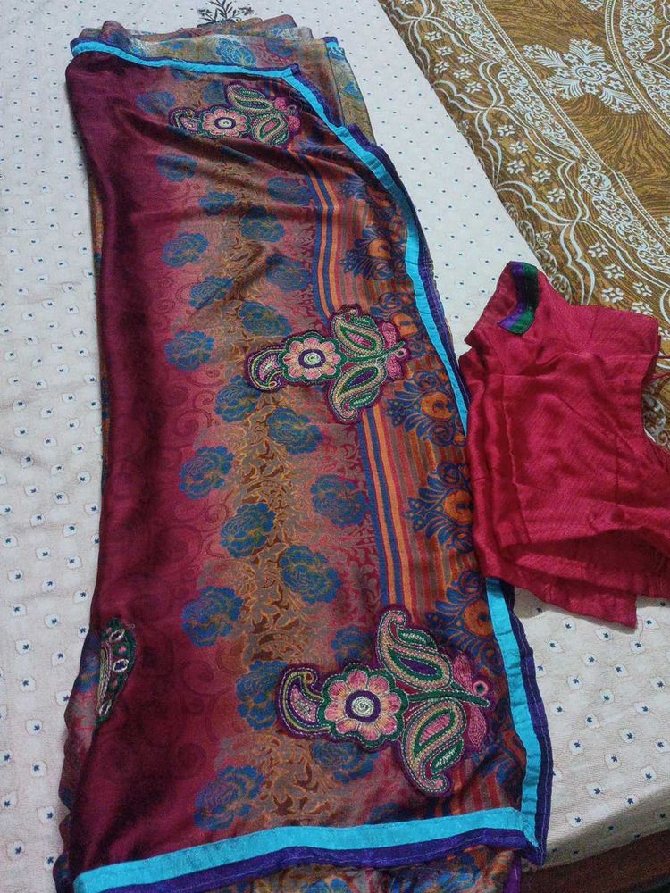 Beautiful Designer Saree with Blouse