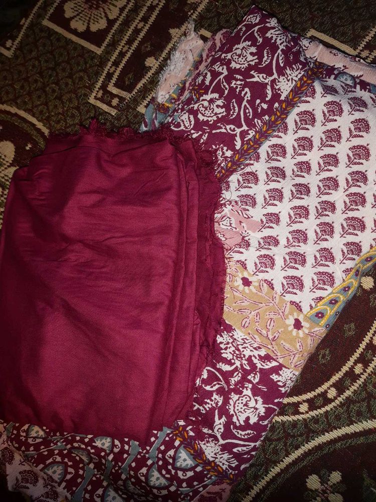 Boho Patchwork dress material for lady's