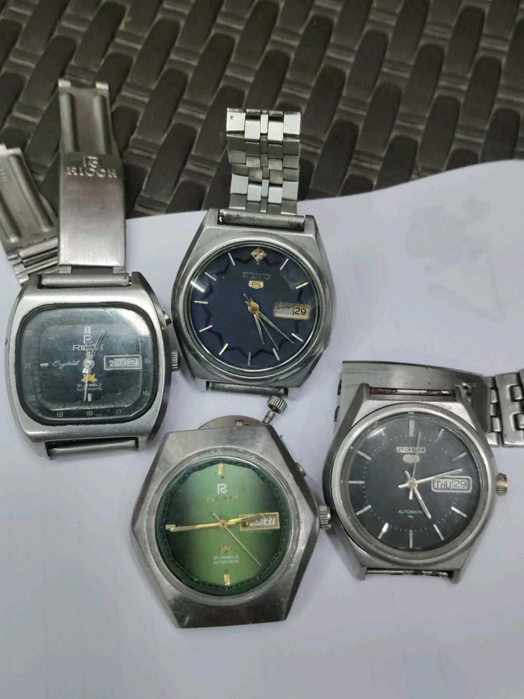 Vintage Watch Bundle - Seiko &amp; Ricoh
