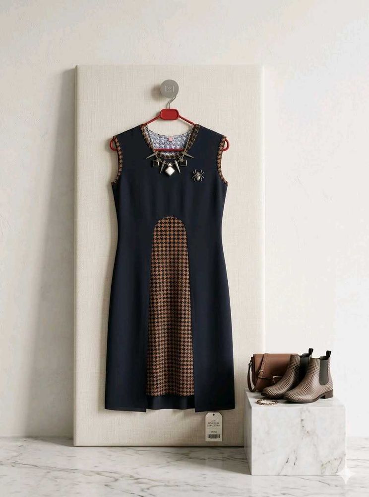 Stylish Navy Black Dress