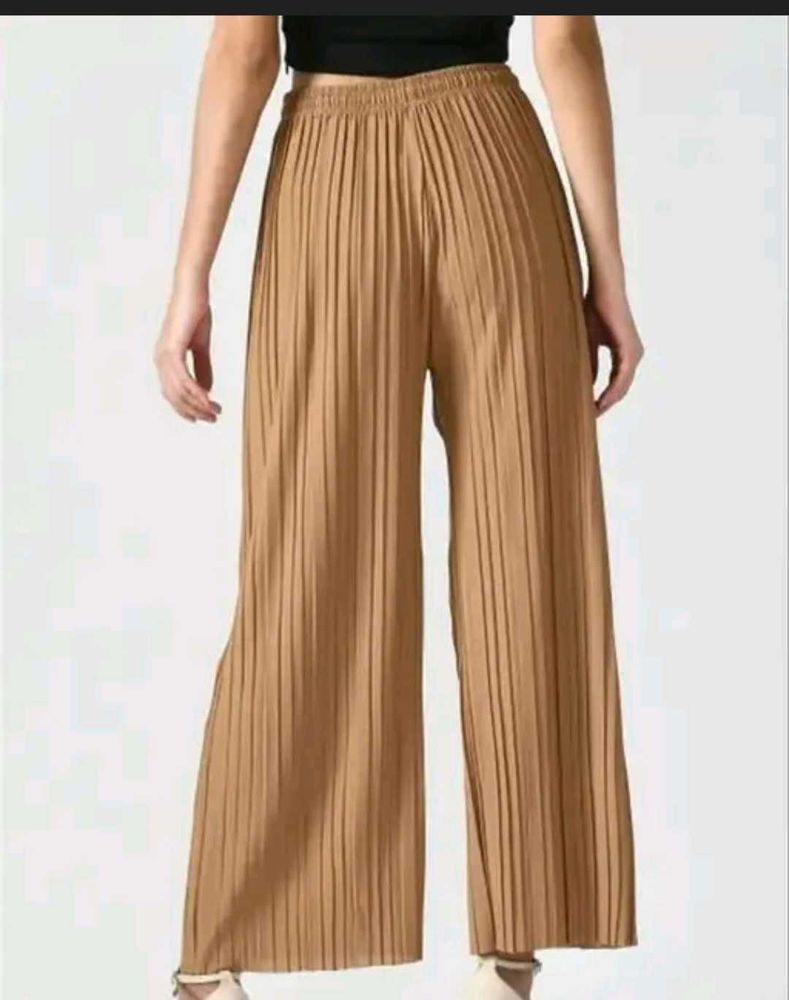 Pleated Palazzo Pants