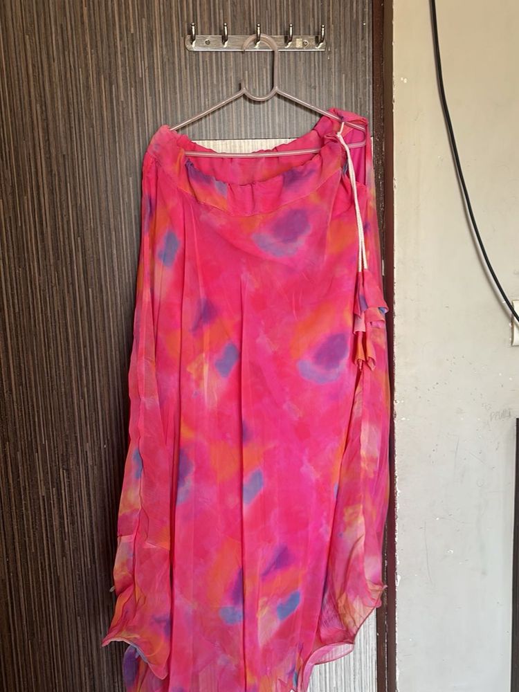 Vibrant Pink Ethnic Skirt