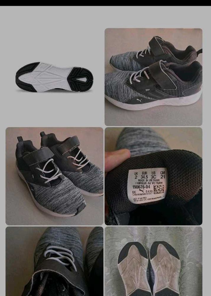 Puma Grey Sneaker Shoes