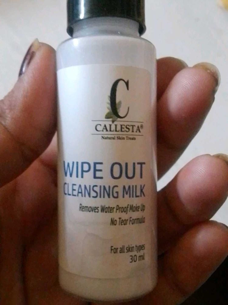 callesta wipe out cleansing milk