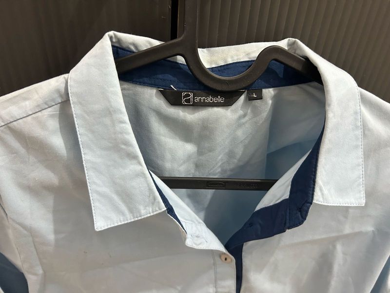 Annabelle Light Blue Collared Shirt