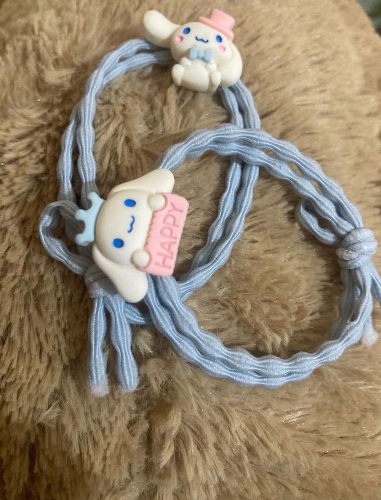 Cute Cinnamoroll Hair Ties (Set of 2)