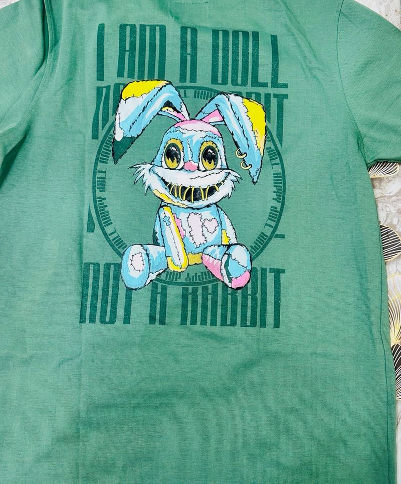 Unique Bunny Graphic T-Shirt