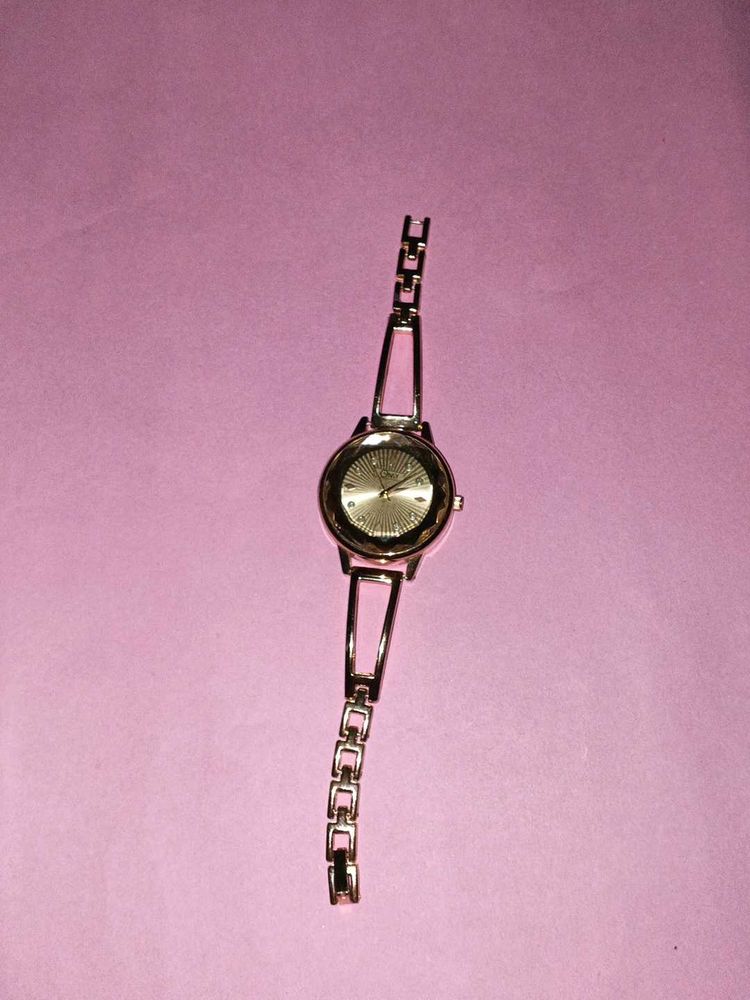 Rose/pink gold watch