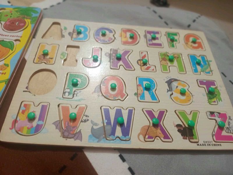 Wooden Alphabet Puzzle Toy