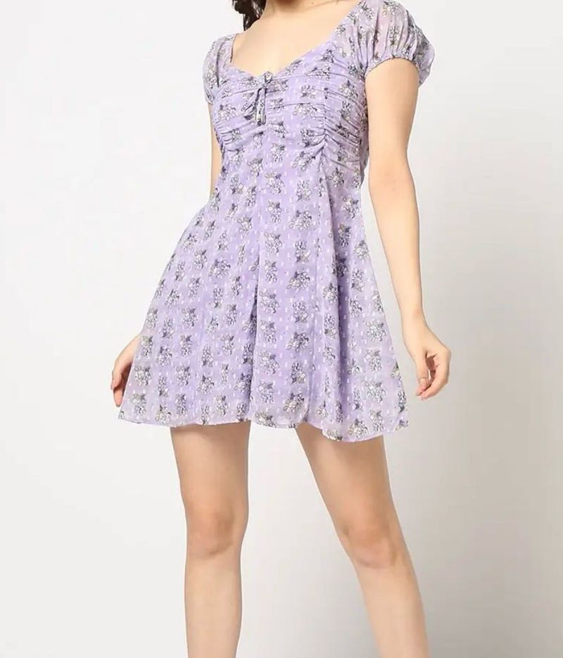 women disney print playsuit