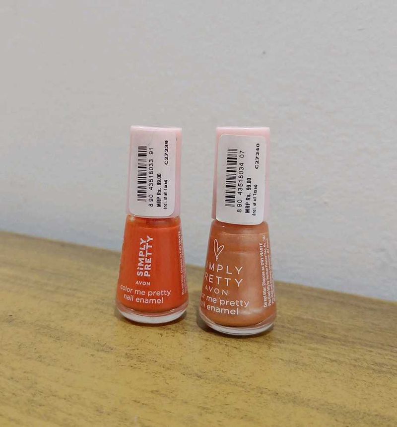 Avon Simply Pretty Nail Enamel Duo