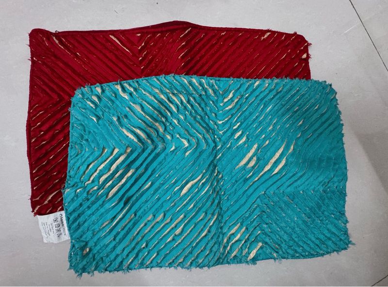 Velvet ruffled Throw Pillow Covers