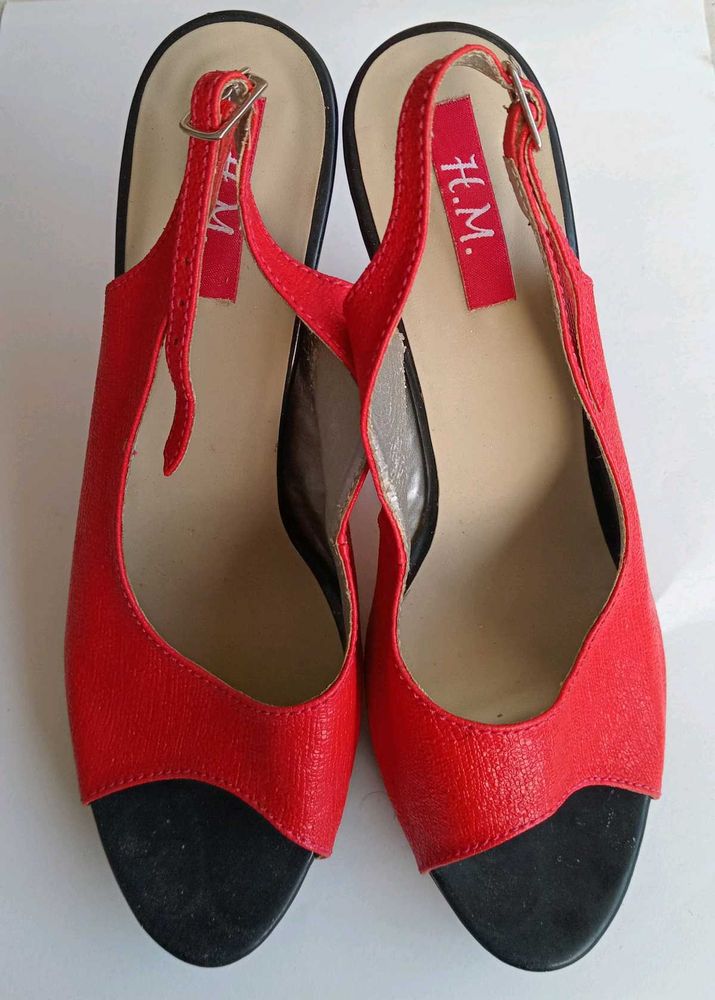 Red Slingback Heels