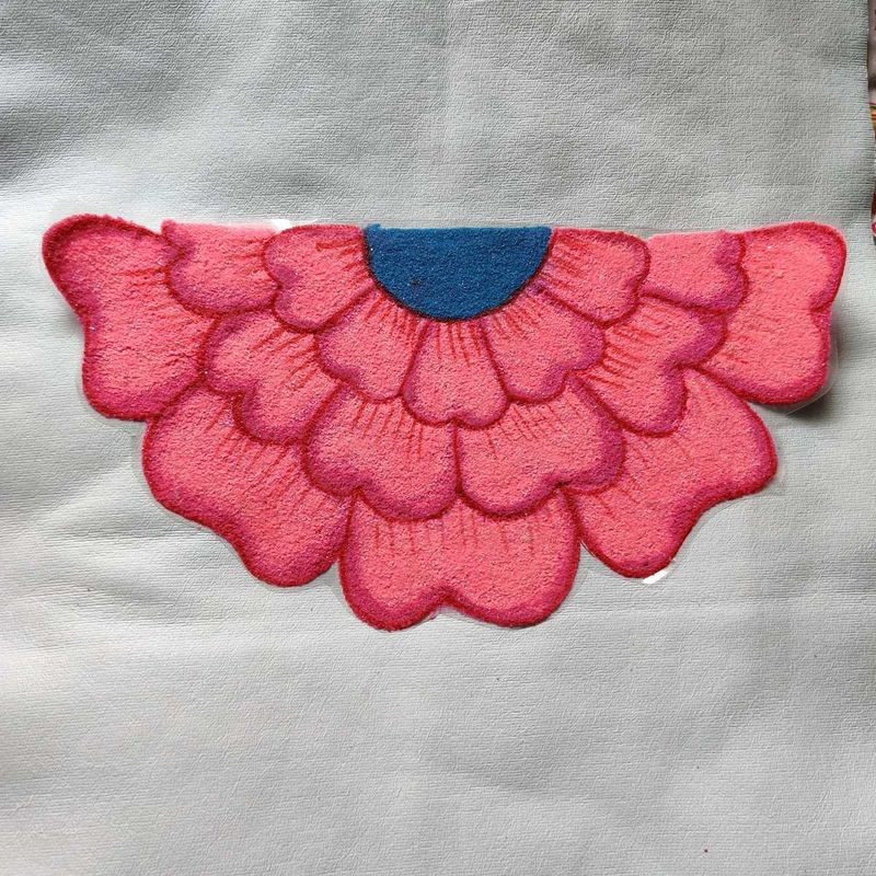 Flower Readymade Rangoli Patches Design