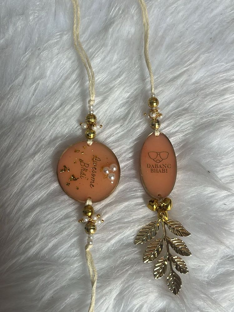 Designer Rakhi Set for Brother &amp; Sister-in-Law