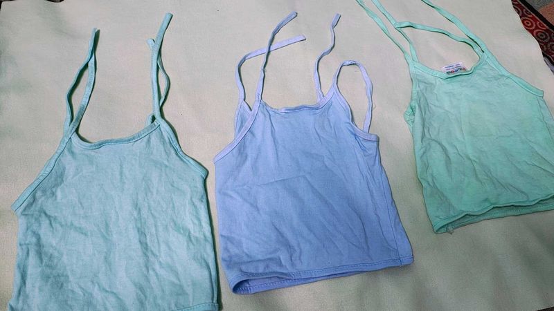 Pack of 3 Camisole Tops 0-6 month baby