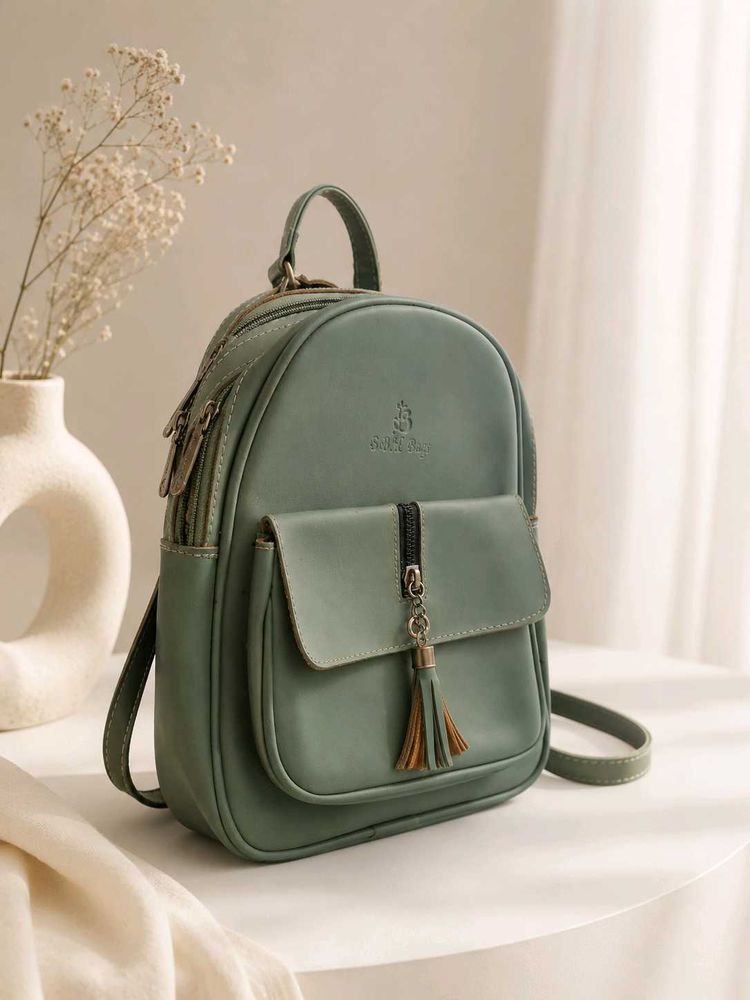 Elegant Sage Green Mini Backpack
