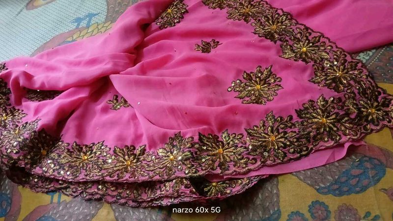 Chiffon  Georgette Saree &amp;blowse.