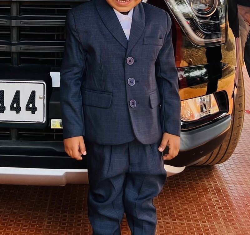 Toddler's Plaid Suit Set