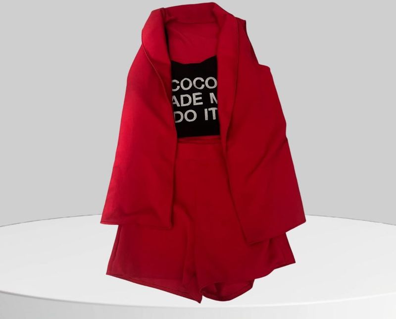 Red Co-ord Set ( Fix Price )