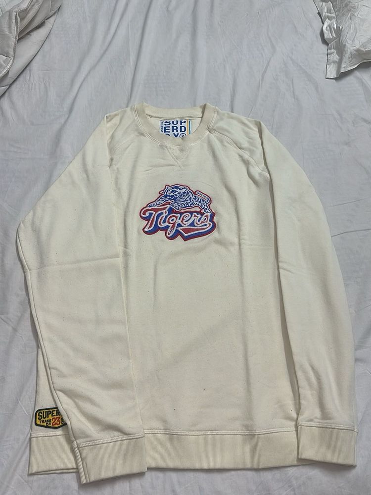 Superdry Cream Tigers Sweatshirt
