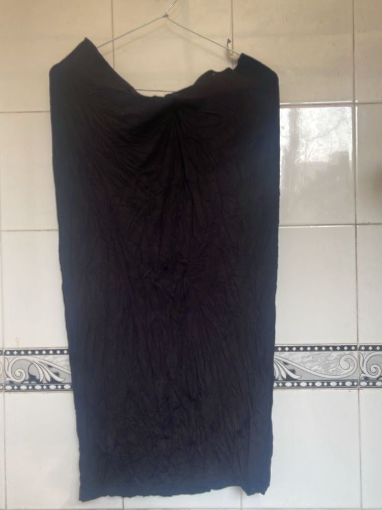 Black Flowy Maxi Skirt