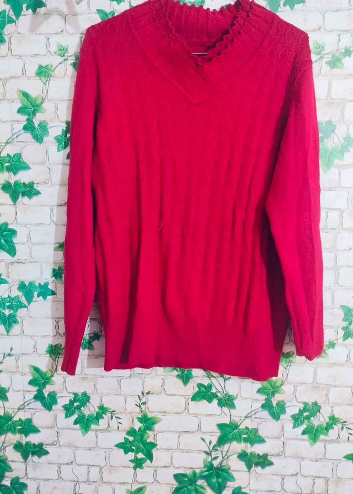 Red Knit Sweater