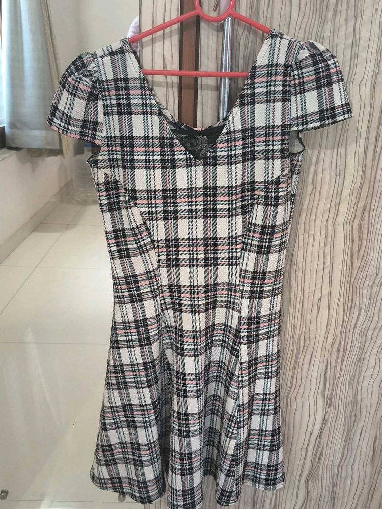 Plaid A-Line Dress