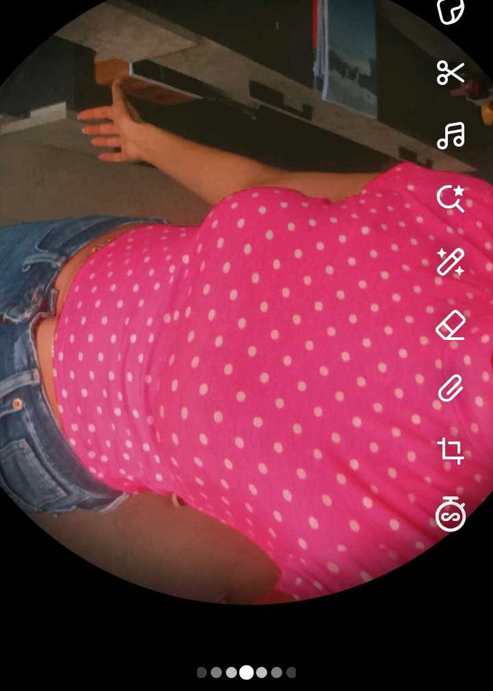 Pink Polka Dot Top