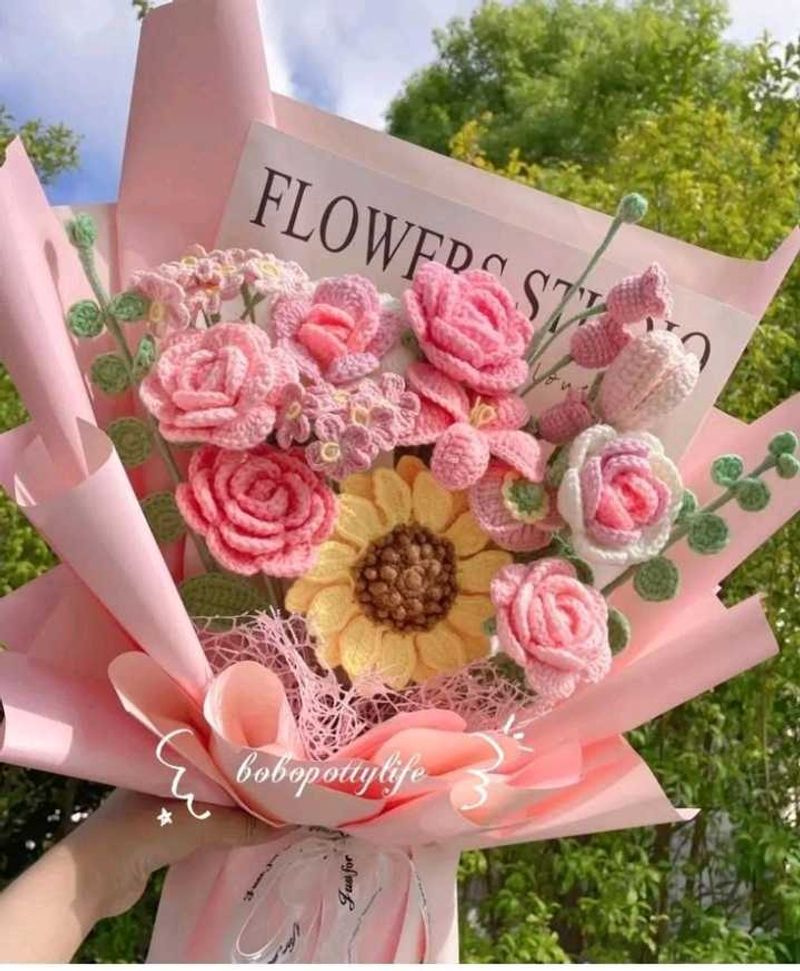 Crochet Flower Bouquet