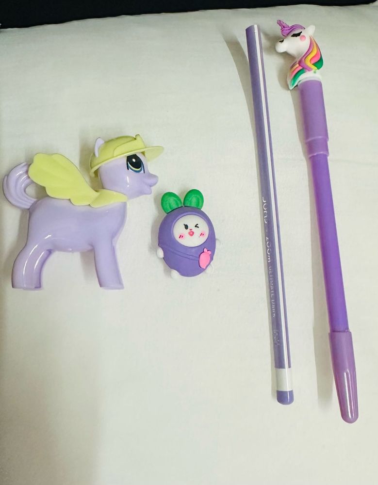 Kids Stationery Set - Purple Combo