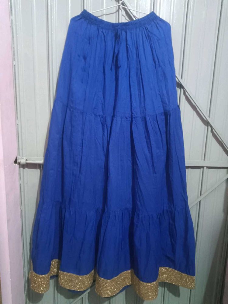 Blue Ethnic Skirt