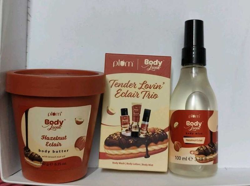 Plum BodyLovin' Hazelnut Eclair Trio &amp; Body Butter