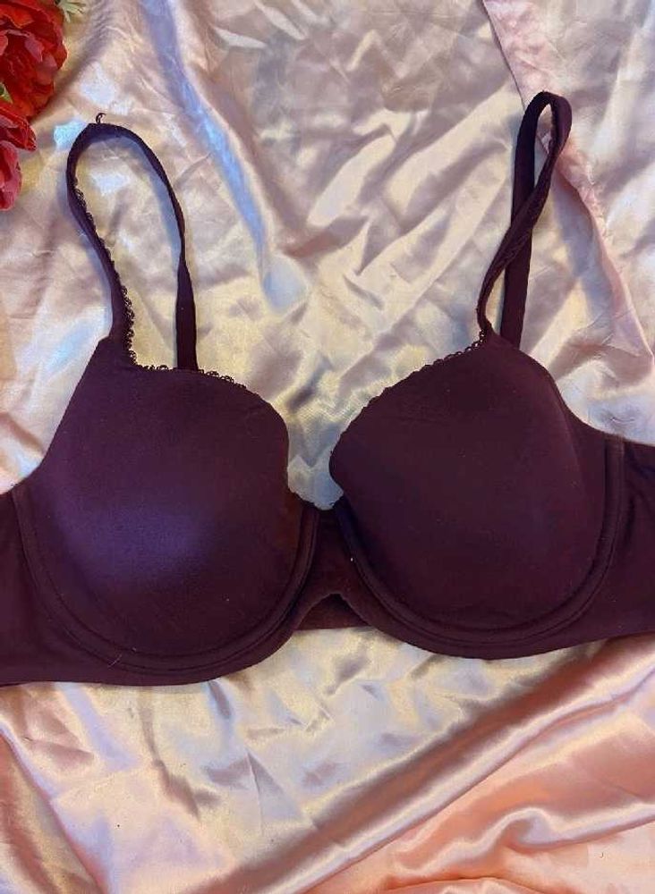 Plunge Bra - Burgundy