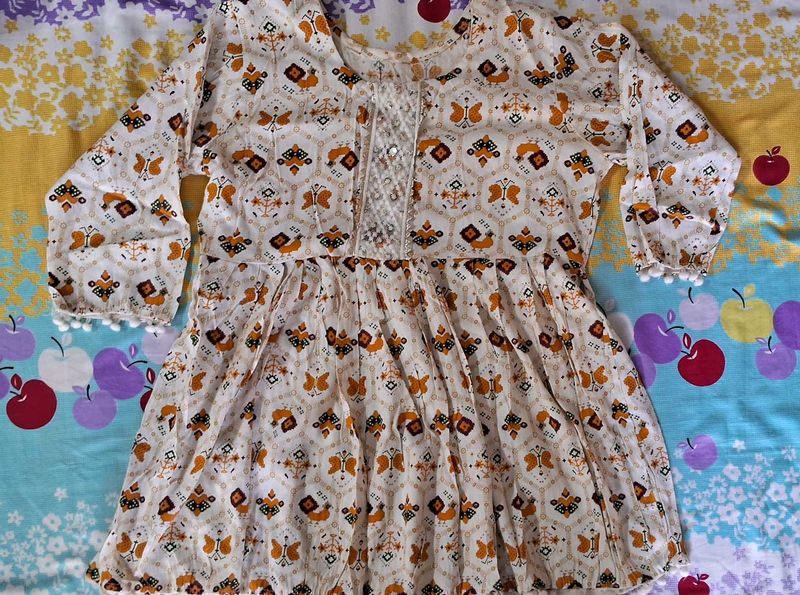 Boho Print Flared Kurta