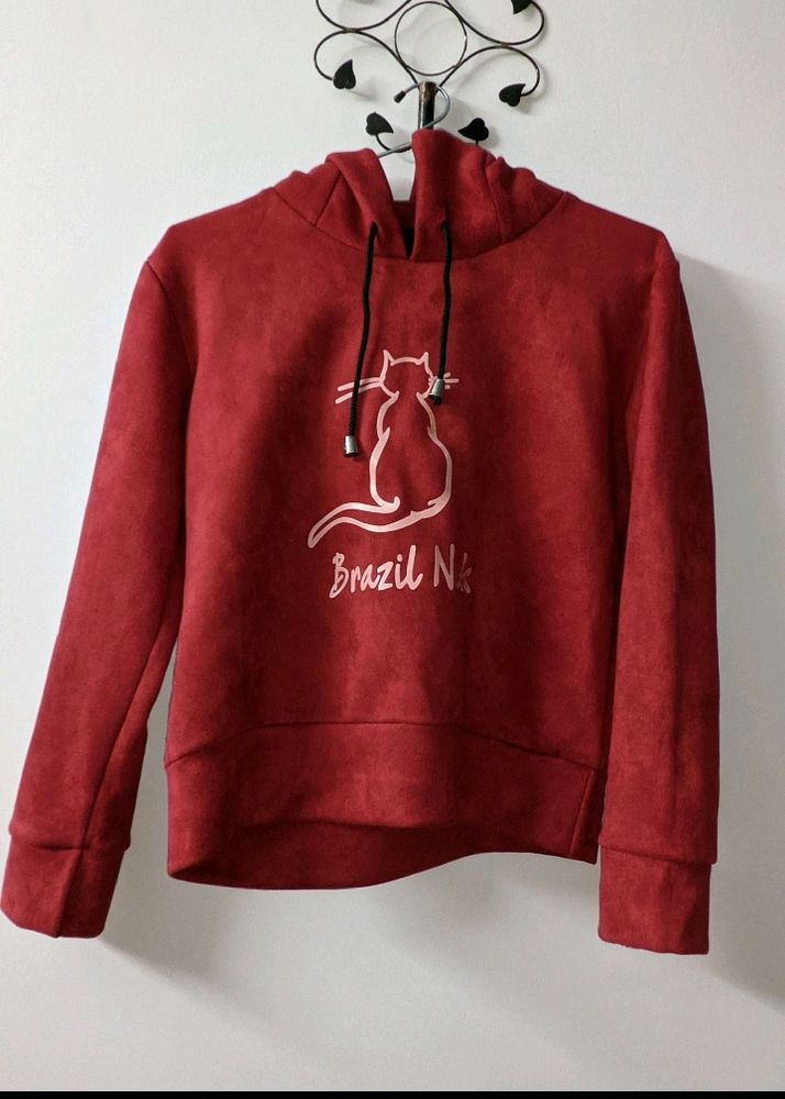 Shiny Furry Cat Hoodie