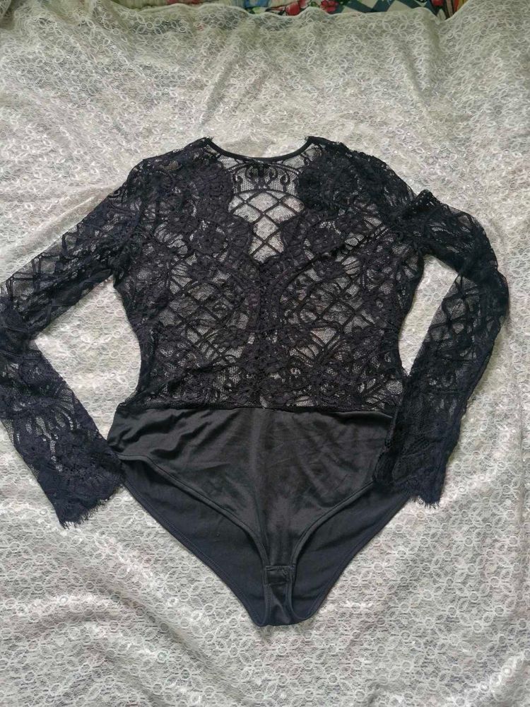 Elegant Black Lace bodysuit